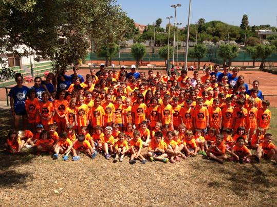 Imatge dels participants al campus