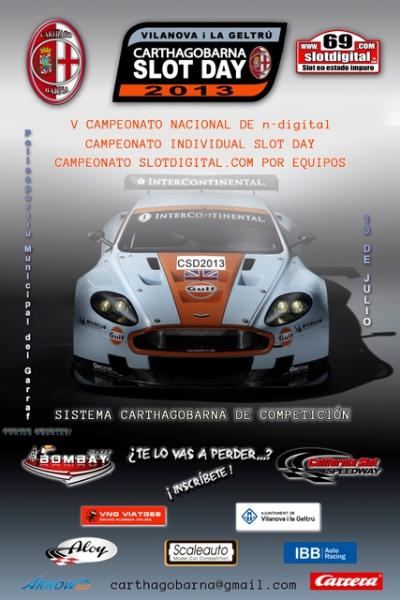 Cartel oficial Carthagobarna Slot Day Vilanova i la Geltru 13072013