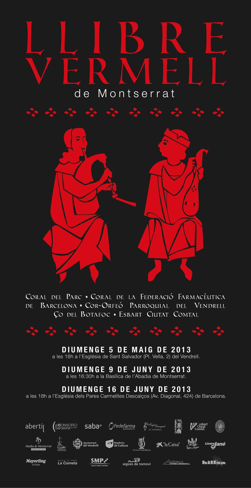 CARTELL CONCERTS LLIBRE VERMELL