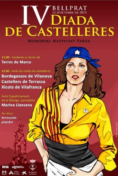 Cedida. Cartell de la Diada de castelleres de Bellprat
