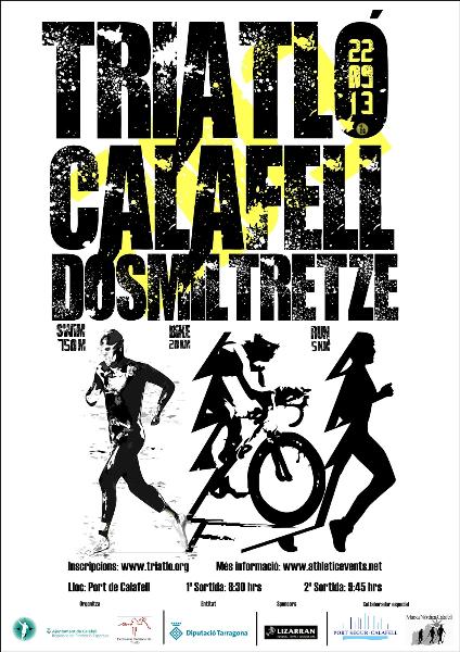 Cedida. Cartell del Triatló de Calafell