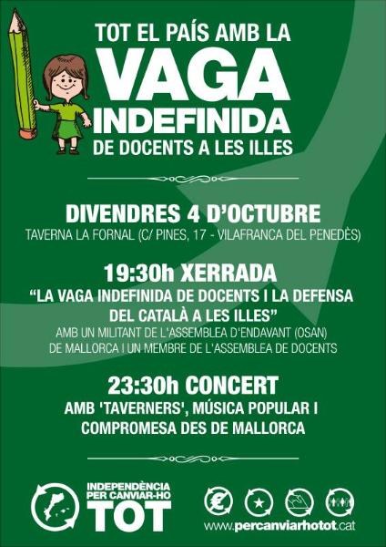 Eix. Cartell vaga docents a les Illes