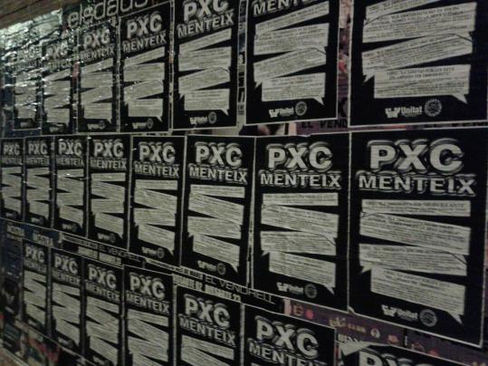 CUP. Cartells a la campanya electoral