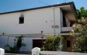 Casa incendiada