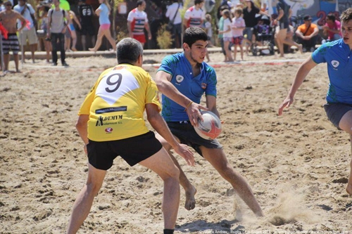 Imatge d'una jugada del Rugby Crew Sitges