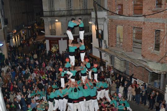 Castellers de Vilafranca. Castellers de Vilafranca a Sitges