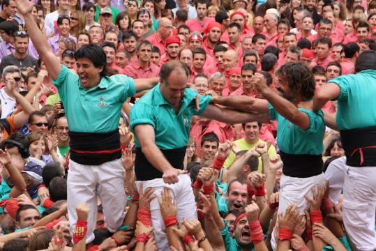 Castellers de Vilafranca. Celebració dels Verds