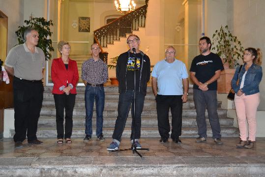 Ajuntament de Sitges. Concentració a Sitges de suport als docents de les Illes Balears 