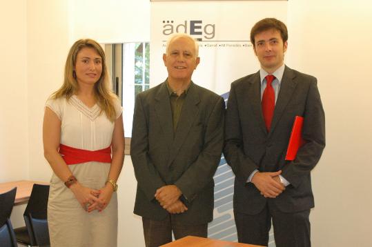 ADEG. Dàmaris Guasch, Xavier Cardona i Roberto Domínguez