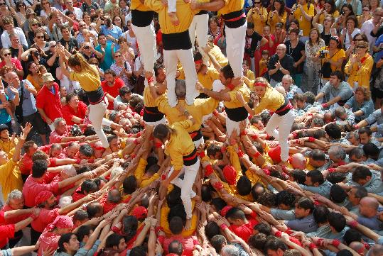 Maite Gomà. Detall de la descarregada del darrer 4de8 dels Bordegassos