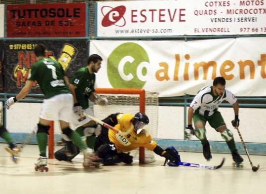 CP Calafell. Detall del Calafell - Vilanova de pretemporada