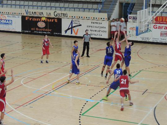 F. Martínez. Detall del partit del júnior masculí A del Samà