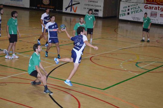 Cedida. Detall del partit del sènior del CH Vilanova
