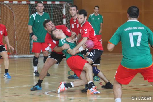 Christian L. Adell. Detall del partit d'handbol entre el Vendrell i el Sant Quirze