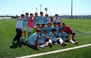 Els futbolistes vilanovins, en una imatge de grup / Òscar Fernández
