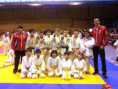 Imatge d'alguns dels membres del Judo Vilafranca