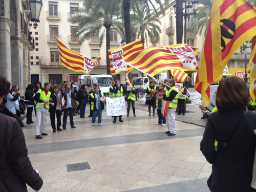 Manifestació de les treballadores de l'empresa SELSA