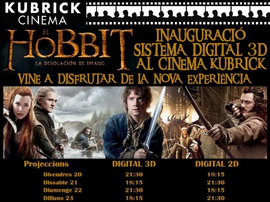 EIX. El cinema Kubrick de Vilafranca estrenarà el dia 20 el sistema digital 3D