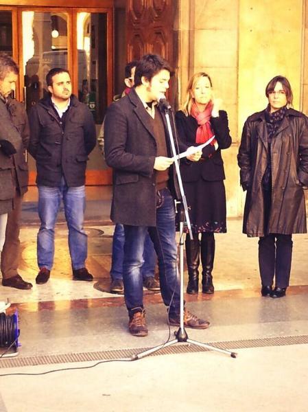 Ajuntament de Vilanova. El periodista Joan Ignasi Gómez, 