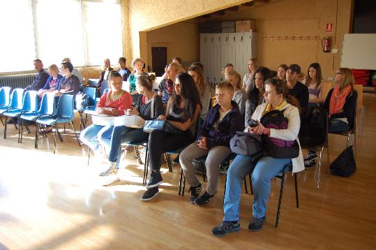 Ajt de Sant Pere de Ribes. El projecte Comenius porta a Sant Pere de Ribes estudiants de Polònia, Bèlgica i Àustria