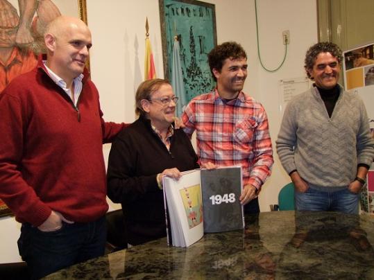 Castellers de Vilafranca. Els Castellers de Vilafranca presenten el primer volum del llibre de la colla