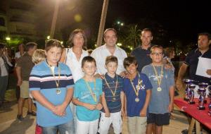 Els guanyadors de la categoria Patí, al podi