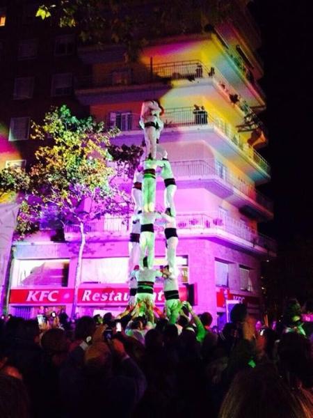 Xicots de Vilafranca. Els Xicots encenen les llums de Nadal de Barcelona