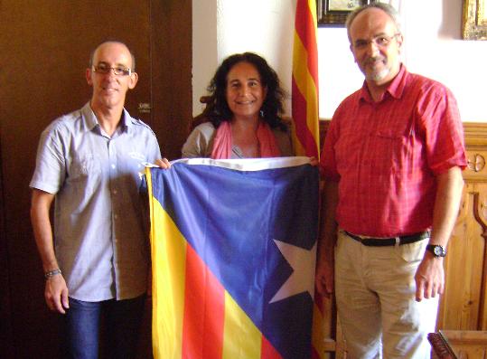 ERC Sitges. Entrega de l'estelada