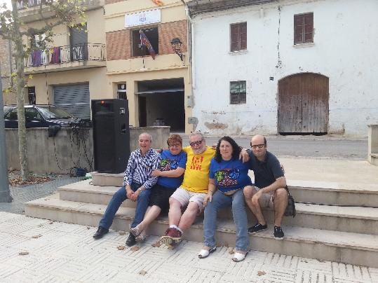 Cedida. Foto de família del nucli dur de penyistes