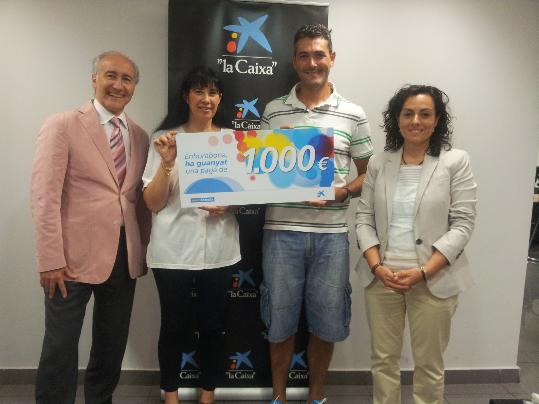 Al centre, els premiats (ANTONIA MARTINEZ MORALES i JOSE RAUL CARRETERO REDONDO)