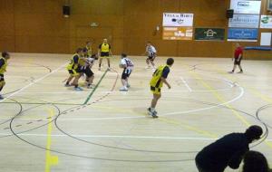 Imatge del derbi garrafenc de diumenge
