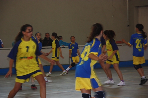 Imatge del partit amistós de l'infantil femení