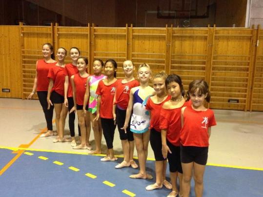 Cedida. Imatge d'algunes de les gimnastes de Sant Sadurní