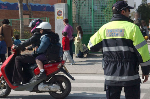 Imatge d'arxiu d'un agent de la policia local de Vilanova
