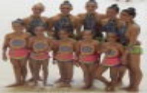 Cedida. Imatge de les gimnastes vilafranquines