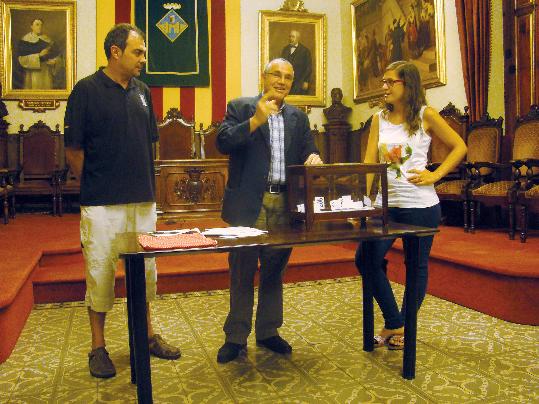 Ajuntament de Vilafranca . Imatge del sorteig del balcó