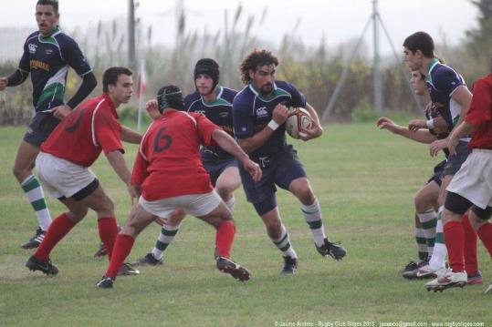 Jaume Andreu. Imatges del partit entre el Rugbi Sitges i el GEiEG