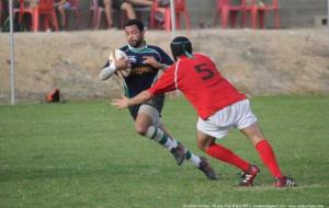 Imatges del partit entre el Rugbi Sitges i el GEiEG