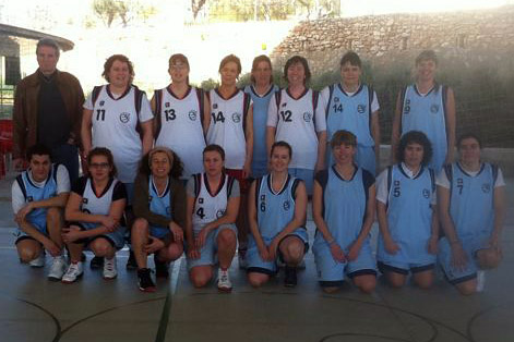 Equip femení veterà del Bàsquet Ribes