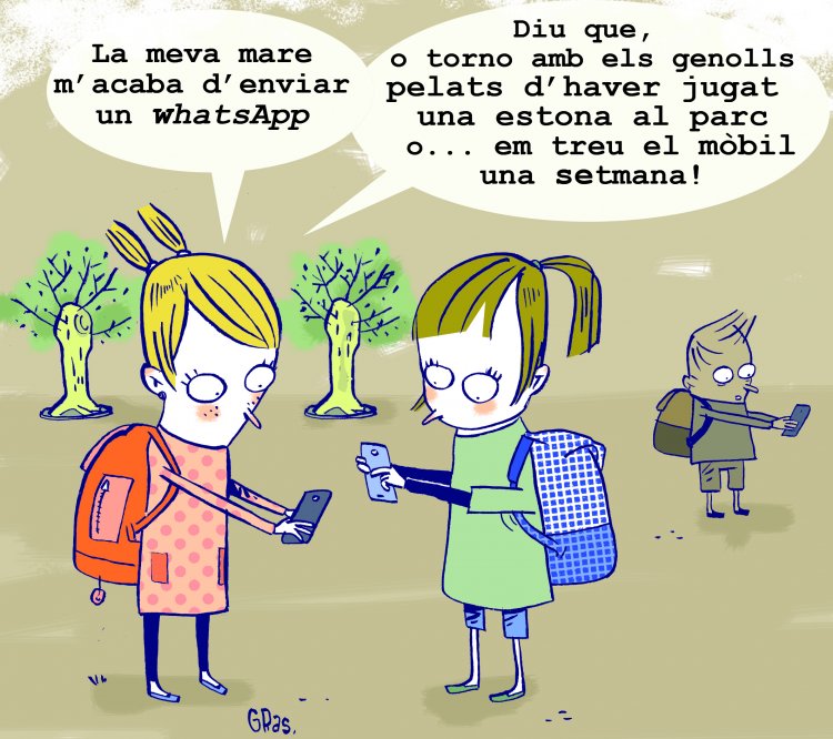 La meva mare m'acaba d'enviar un whatsApp