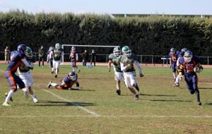 Imatge del partit entre els Vilafranca Eagles i els Imperials de Reus