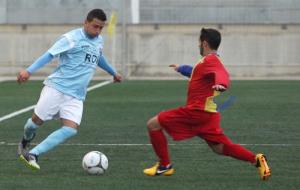 Eloi, autor del gol que avançava el Vilanova / Miquel Vall