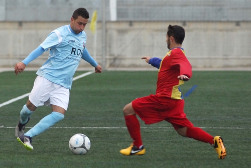 Eloi, autor del gol que avançava el Vilanova / Miquel Vall
