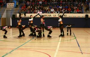 Detall d'una actuació del grup juvenil