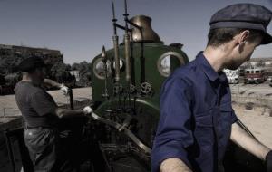 La Mataró, la rèplica de la primera màquina de vapor que va circular pel país