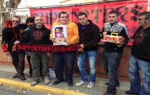 Eix. Membres de la penya Barcelonista de Cunit