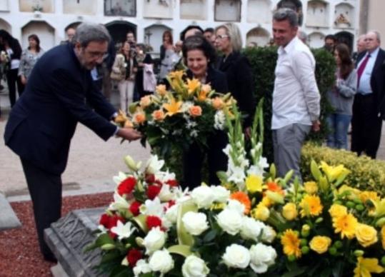 Eix. Narcis Serra en l'homenatge a Pau Casals