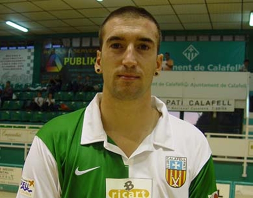 Dani López, amb la samarreta del Calafell