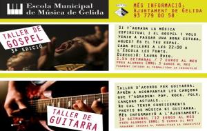 EIX. Nous tallers de gospel i guitarra a Gelida