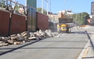 Ajt Sant Sadurní d'Anoia.  Obres al carrer Gelida de Sant Sadurní